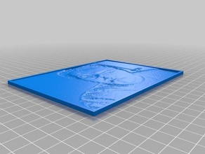 my customized lithopane 2d art 3d print model - Mito3D