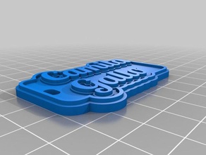 chaveiro camila galo Schlüsselanhänger kundengebundene 3d print model - Mito3D