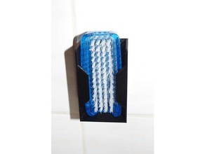 hand nail brush holder bathroom 3d print model - Mito3D