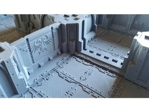 bölge mortalis kapı perdeleri mm binalar ve yapılar 28 horus dalalet necromunda arazi wargamming warhammer 40k 3d print model - Mito3D