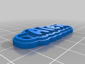 alex Schlüsselbund Schlüsselanhänger kundengebundene 3d print model - Mito3D