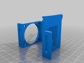 blower shroud x3 x1 x3s 3d printer parts fan tronxy 3d print model - Mito3D