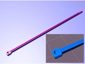 gnamp zip do laço de cabo amarração hobby 3d print model - Mito3D