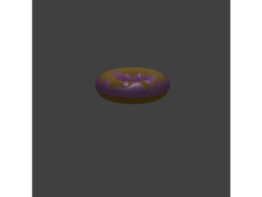 doughnut food & drink eatable 3d print model - Mito3D