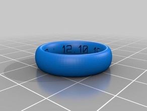 my customized ring band creation script - usa sizes customizer rings 3d print model - Mito3D