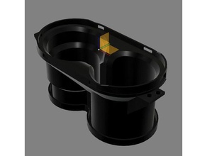 first gen mazda 6 cup holder automotive mazda6 3d print model - Mito3D