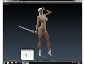 sexy guerrero las esculturas 3d print model - Mito3D