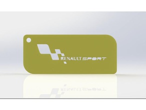 renault sport keychain keychains 3d print model - Mito3D