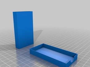 voll parametrischen matchbox-40x80x10 Container kundengebundene 3d print model - Mito3D