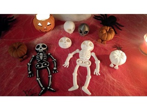 halloween pack decor astroprint decoration pumpkin skeleton skull 3d print model - Mito3D