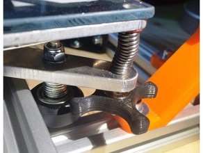 thumb wheel level knob 3d printer parts bed leveling heatbed tevo tarantula thumbnut thumbscrew thumbwheel 3d print model - Mito3D