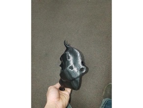 spooky demon-like mask costume remixed 3d print model - Mito3D