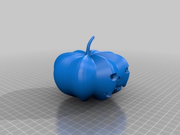 pumpkin version 2 food & drink citrouille halloween 3D print model - Mito3D