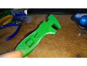 useless but cool adjustable wrench spanner hand tools mechanical toy prop tool 3d print model - Mito3D