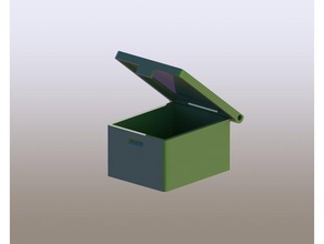 simples tampa da caixa porta-ferramentas & caixas parafuso a porca coisas de ferramentas 3d print model - Mito3D