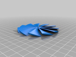 propeller ducted fan parametric 80mm diameter 50mm pitch 11 blades r c vehicles customized 3d print model - Mito3D