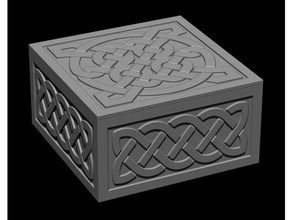 celta estilo de la joyería caja los contenedores cuadro el celtic contenedor collar anillo 3d print model - Mito3D