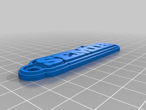 sem h Schlüsselanhänger kundengebundene 3d print model - Mito3D