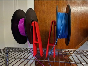 rack spool holder 3d printer accessories filament spoolholder uline 3d print model - Mito3D