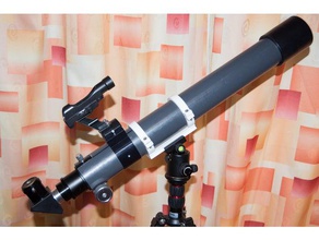 diy keplerian telescope Refraktor 3d-drucken Astronomie erstellt von freecad kepler aus Teleskop 3d print model - Mito3D
