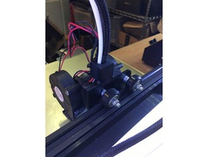 renfort double ventilateur mont cr-10 L'imprimante 3d de pièces creality cr 10 3d print model - Mito3D