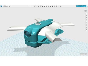 teal drone concept sport & outdoors quadcopter tealdronechallenge challenge 3d print model - Mito3D