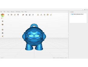 legal marvin A impressão 3d chaveiro 3d print model - Mito3D