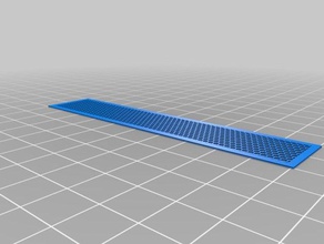 100x20x3 laufgitter özelleştirilmiş 3d print model - Mito3D