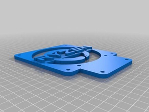 ryzen logo fan mount res pump holder electronics 3d print model - Mito3D