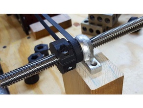 gt-2 pulley acme rod 3d printing leadscrew dms dp5 gt2 belt 3d print model - Mito3D