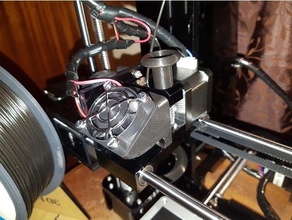 anet a6 magnetic fan mount 3d printer parts upgrade 3d print model - Mito3D