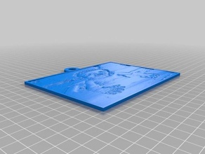 kaley bath2 2d art customized 3d print model - Mito3D