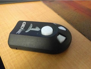 buttons three button genie garage door opener remote replacement parts intellicode 3d print model - Mito3D