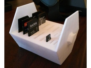 sd-Karte Schublade Struktur Container container micro-sd-card-Halter sd-Karten-Halter 3d print model - Mito3D
