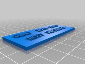 ob most improved signs & logos customized 3d print model - Mito3D