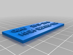 ob hss işaretler ve logolar özelleştirilmiş 3d print model - Mito3D