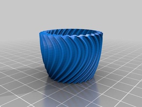 twisted Blumentopf outdoor & Garten 3d print model - Mito3D