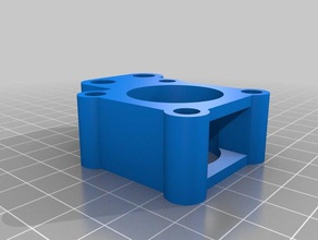 forte prusa i3 eixo y monte paramétrico Impressora 3d de peças personalizador sistemas 3d print model - Mito3D