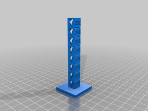 petg temp torre A impressão 3d de testes personalizado 3d print model - Mito3D