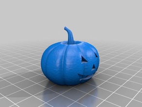 calabaza pequeña decoración la de halloween holloween 3d print model - Mito3D