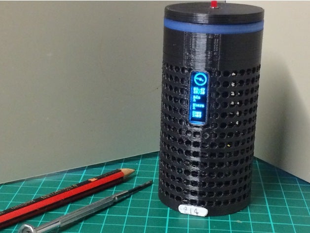 raspberry pi caso oled ssd1306 computer 3D print model - Mito3D