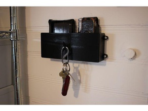 wallet keys & leatherman wall mount household 3d print model - Mito3D