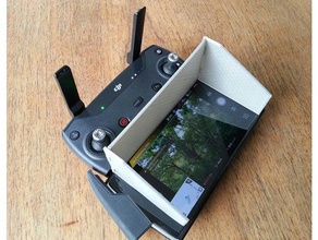 dji spark sun shield large smartphone sport & outdoors mavic drone 3d print model - Mito3D