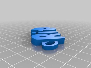 meine angepasste iamburny text - rita Schlüsselanhänger Organisation kundengebundene 3d print model - Mito3D