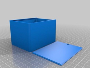 minha personalizado em volta tampa da caixa recipientes 3d print model - Mito3D