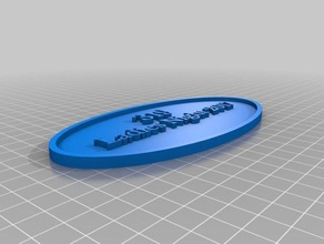 my customized customised oval railway signs hobby 3d print model - Mito3D