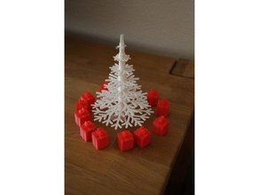mini presents christmas tree art 3d print model - Mito3D