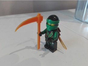 lego scythe toy & game accessories compatible minifig 3d print model - Mito3D