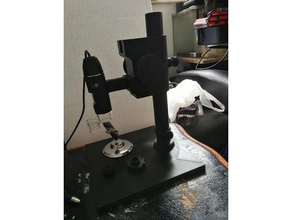c-mount einstellbare Mikroskop stand - Elektronik 3d print model - Mito3D