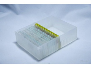 microscopio campione utensili & caselle box titolare esempio porta-campione 3d print model - Mito3D